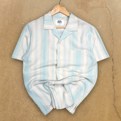 PIPING HOT BUTTON-UP SHIRT - XS