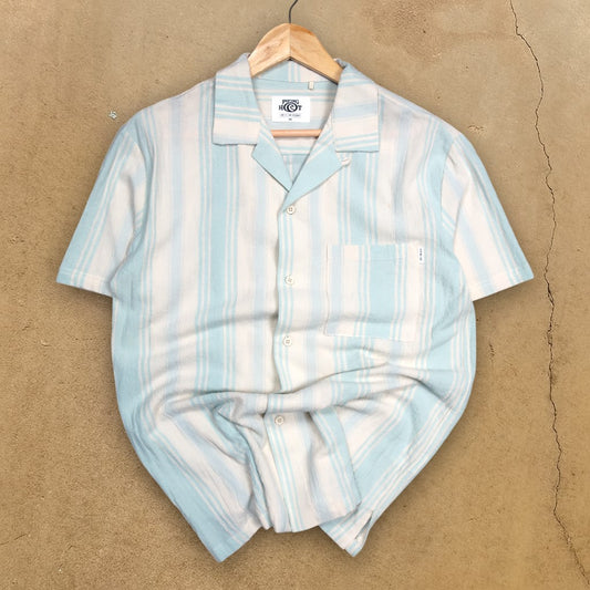 PIPING HOT BUTTON-UP SHIRT - XS