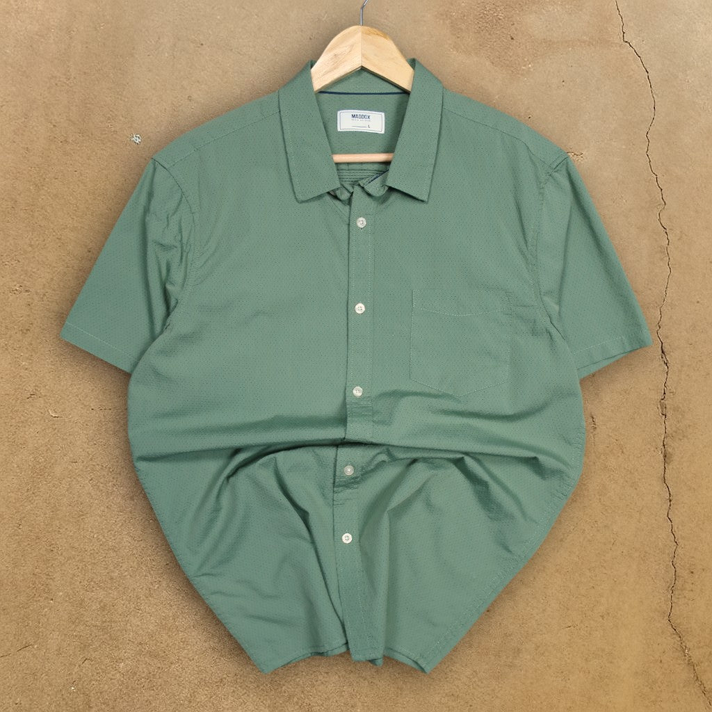 MADDOX BUTTON-UP SHIRT - L