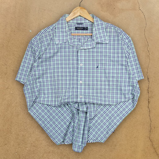 VINTAGE NAUTICA BUTTON-UP SHIRT - XXL