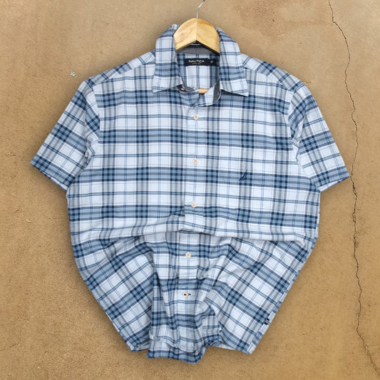VINTAGE NAUTICA BUTTON-UP SHIRT - S