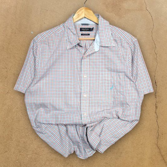 VINTAGE NAUTICA BUTTON-UP SHIRT - XL