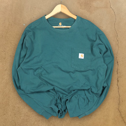 VINTAGE LONG-SLEEVE CARHARTT T-SHIRT - L