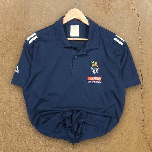 VINTAGE ADIDAS 2006 MELBOURNE COMMONWEALTH GAMES POLO SHIRT - M