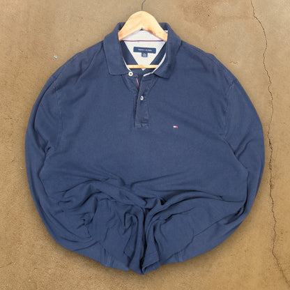 VINTAGE LONG-SLEEVE TOMMY HILFIGER POLO SHIRT - XL