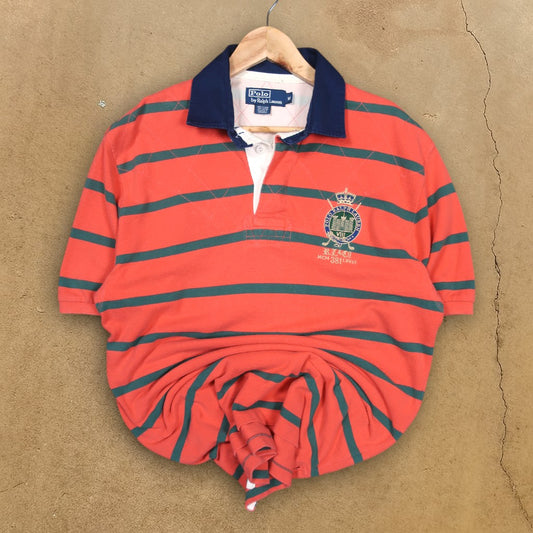 VINTAGE POLO RALPH LAUREN RUGBY POLO SHIRT - M