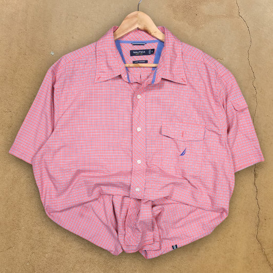 VINTAGE NAUTICA BUTTON-UP SHIRT - XL