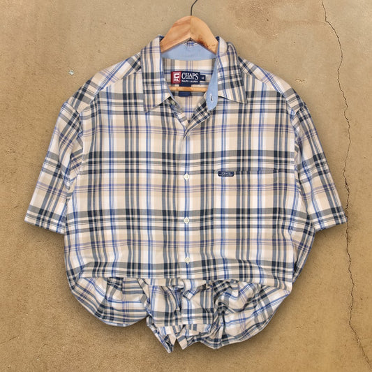 VINTAGE CHAPS RALPH LAUREN BUTTON-UP SHIRT - M/L