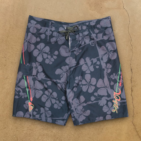 VINTAGE QUIKSILVER BOARD SHORTS - 38”