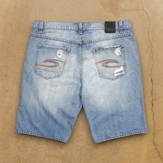 VINTAGE RIPCURL DENIM SHORTS - 38