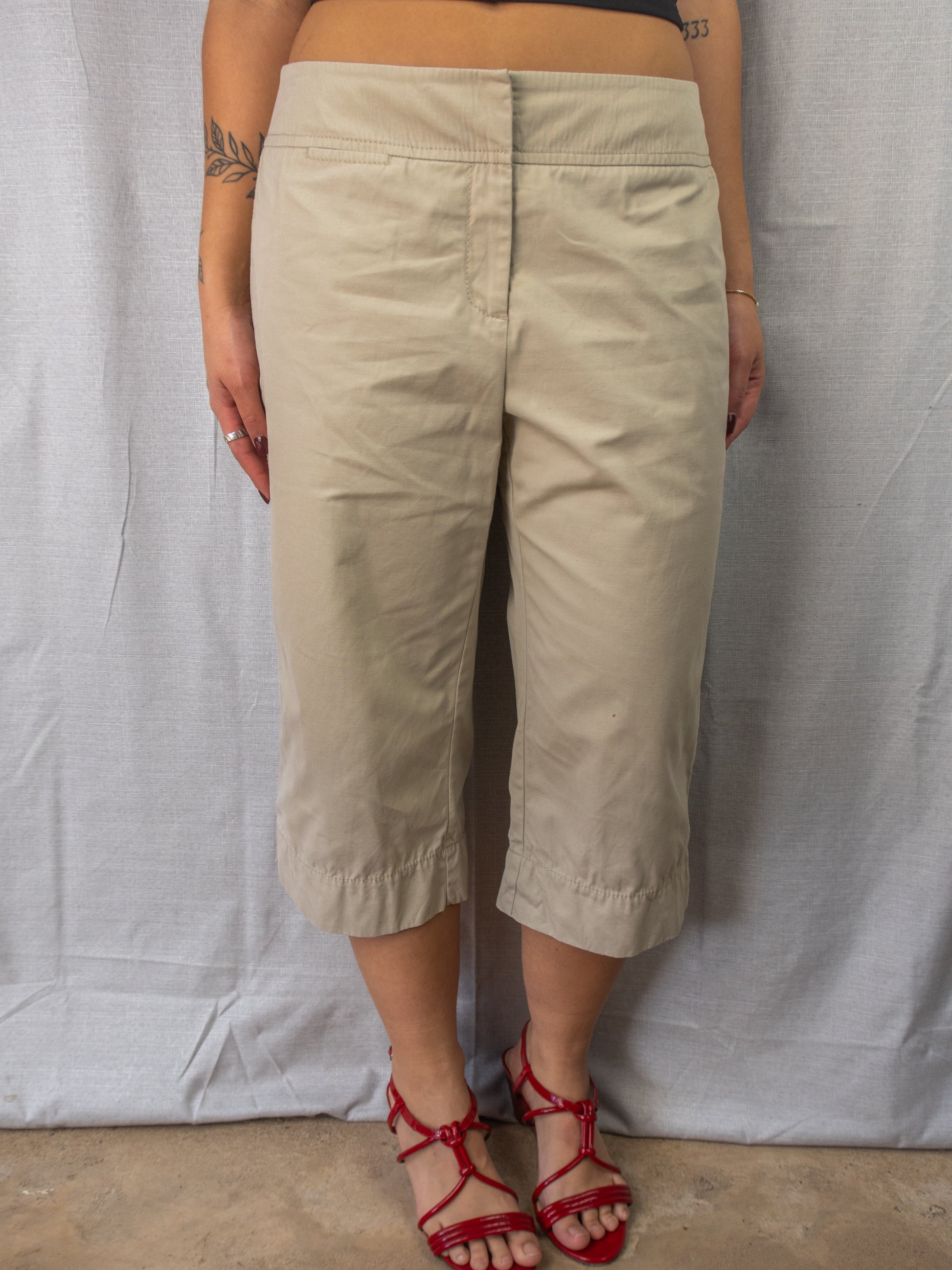Country Road Capri Pants - Beige - Size 12