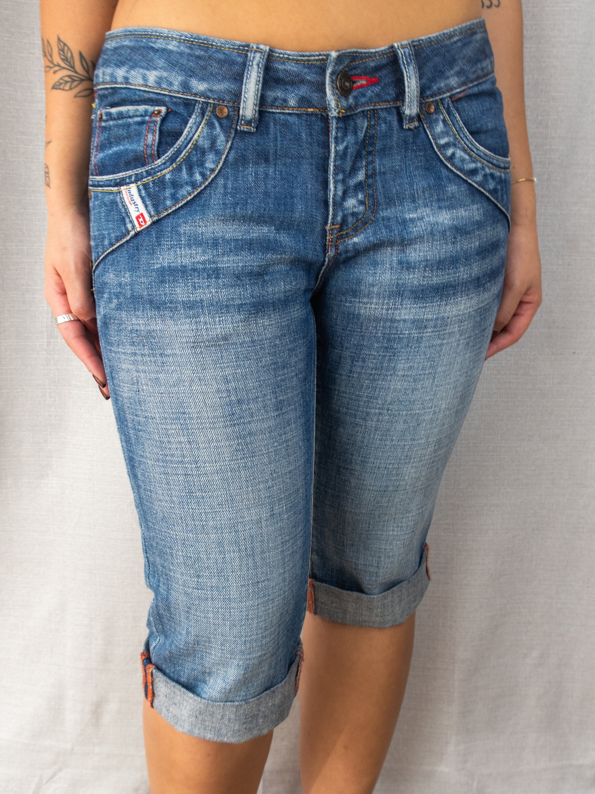 Y2K Diesel Denim Shorts - Mid Wash - Size 8
