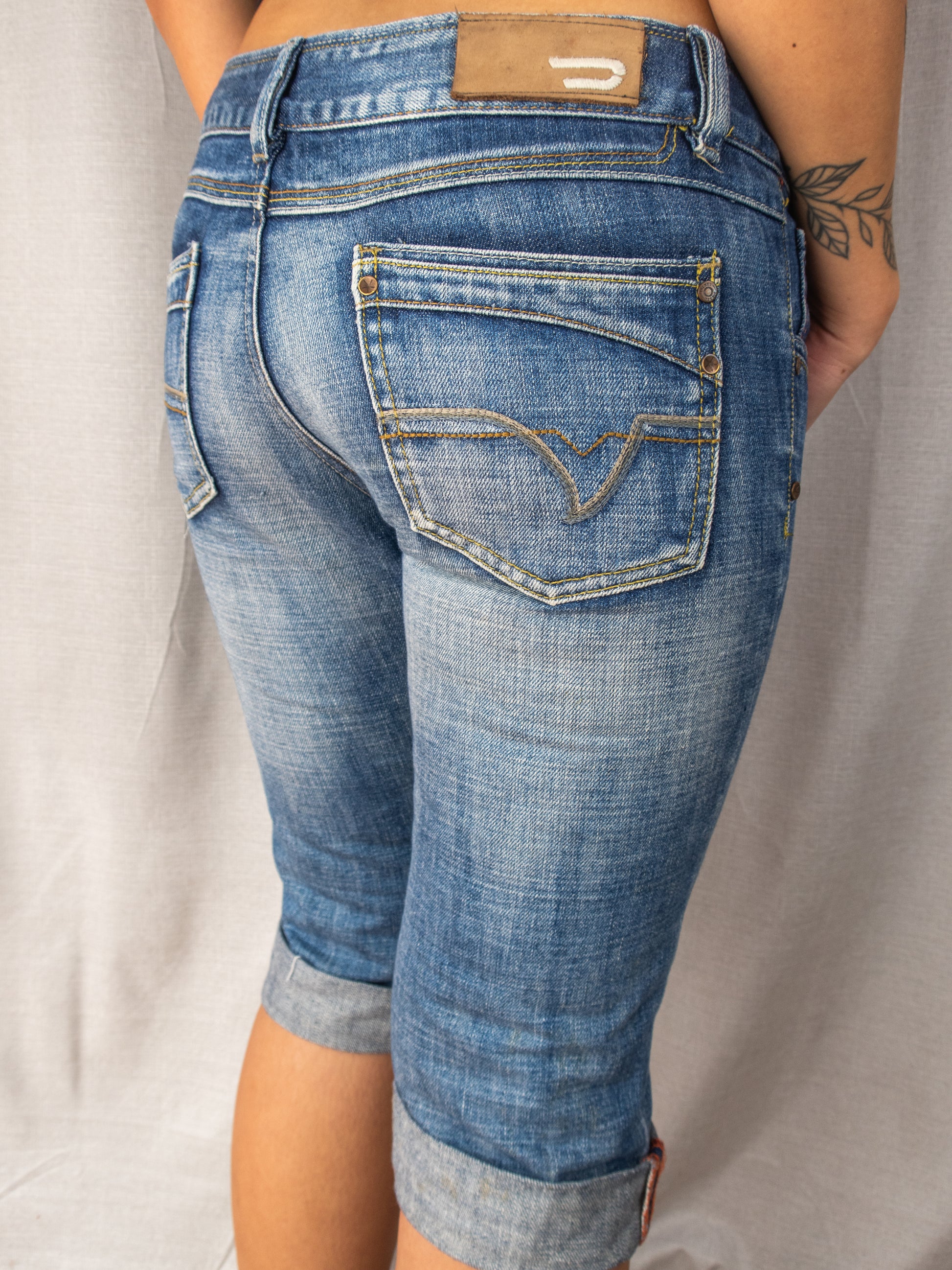 Y2K Diesel Denim Shorts - Mid Wash - Size 8