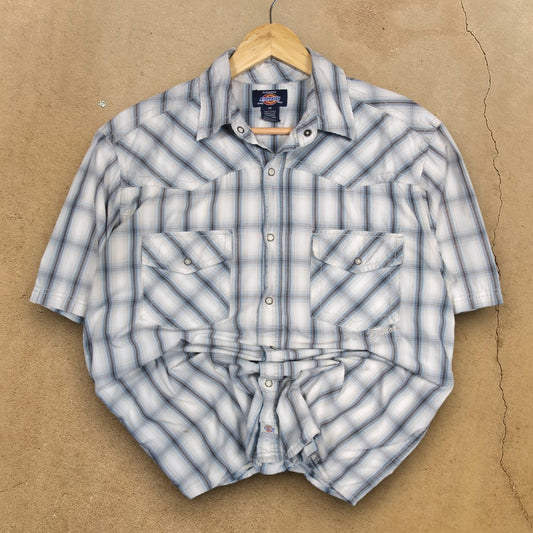 VINTAGE DICKIES BUTTON-UP SHIRT - M