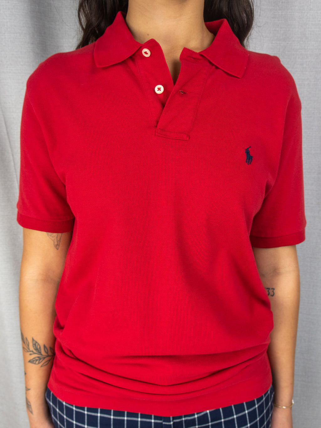 Vintage Ralph Lauren Polo Shirt - Red Pony Logo - L