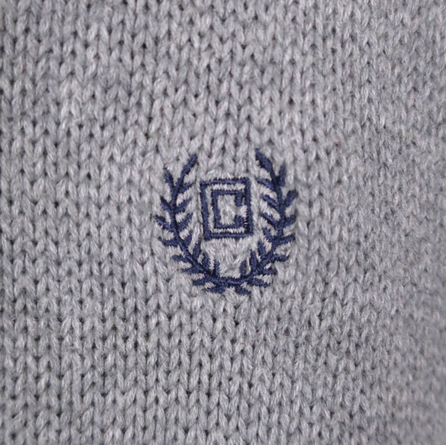 VINTAGE CHAPS KNIT 1/4 ZIP - L