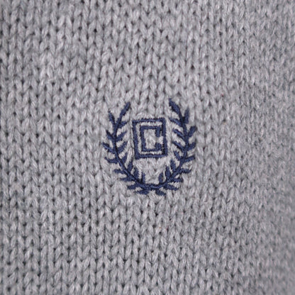 VINTAGE CHAPS KNIT 1/4 ZIP - L