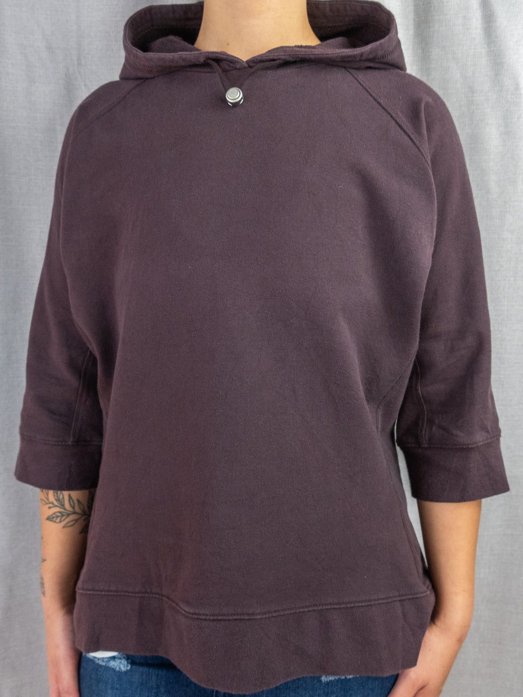 Y2K Nike Hoodie – Brown Minimal – Size M