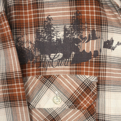 VINTAGE LONG-SLEEVE RIPCURL BUTTON-UP SHIRT - L