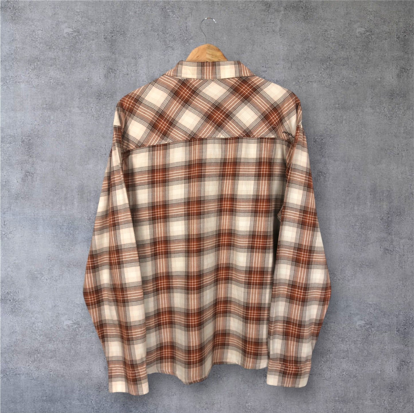 VINTAGE LONG-SLEEVE RIPCURL BUTTON-UP SHIRT - L