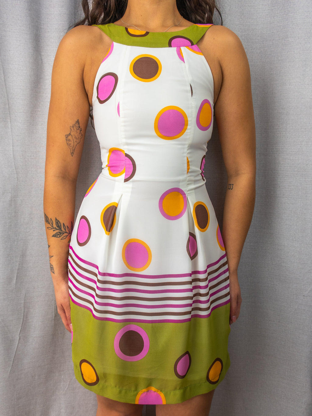 Vintage Review Australia Dress - Retro Polka Print - Size 6