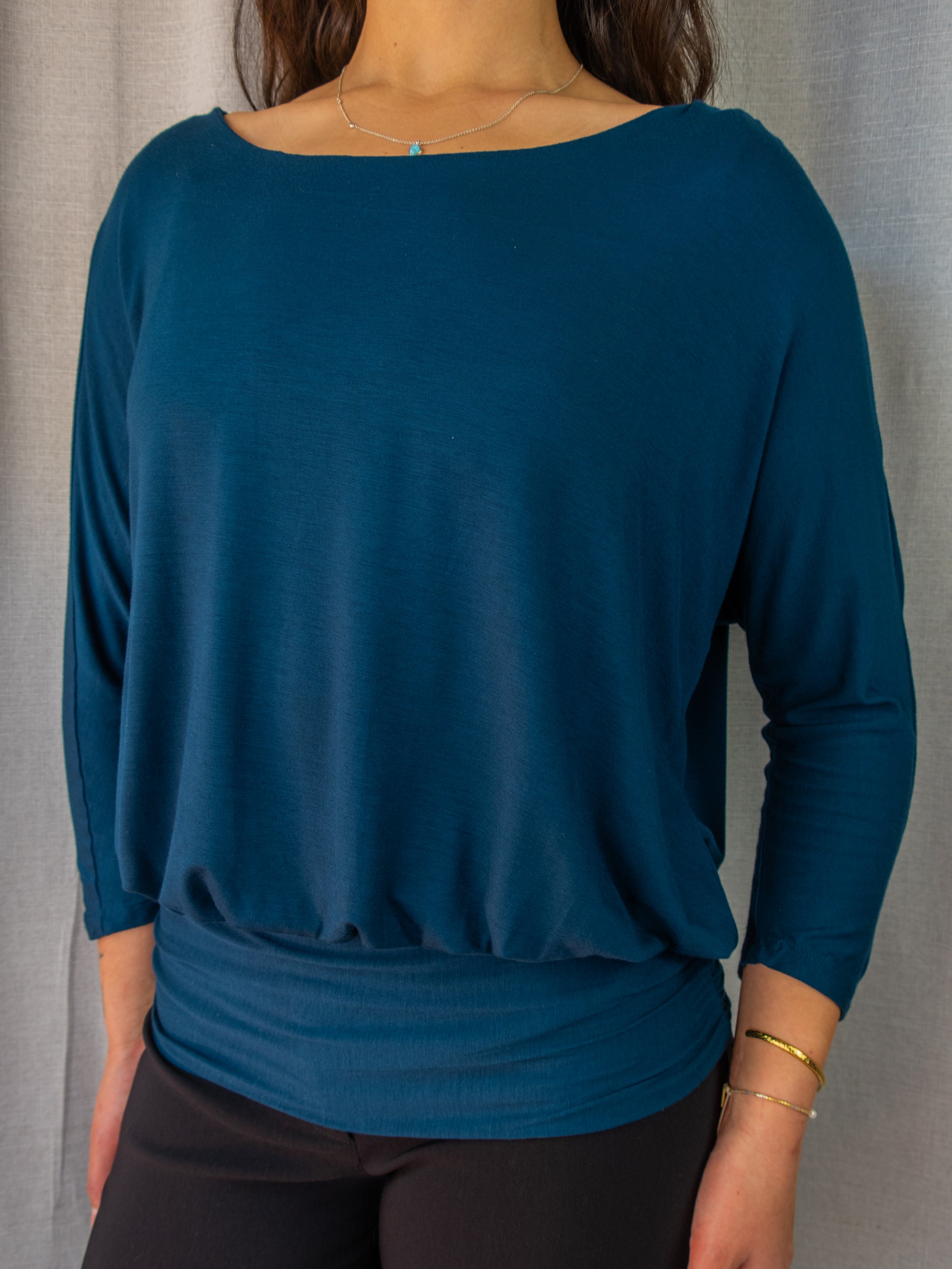Events Batwing Top - Teal - Size XS