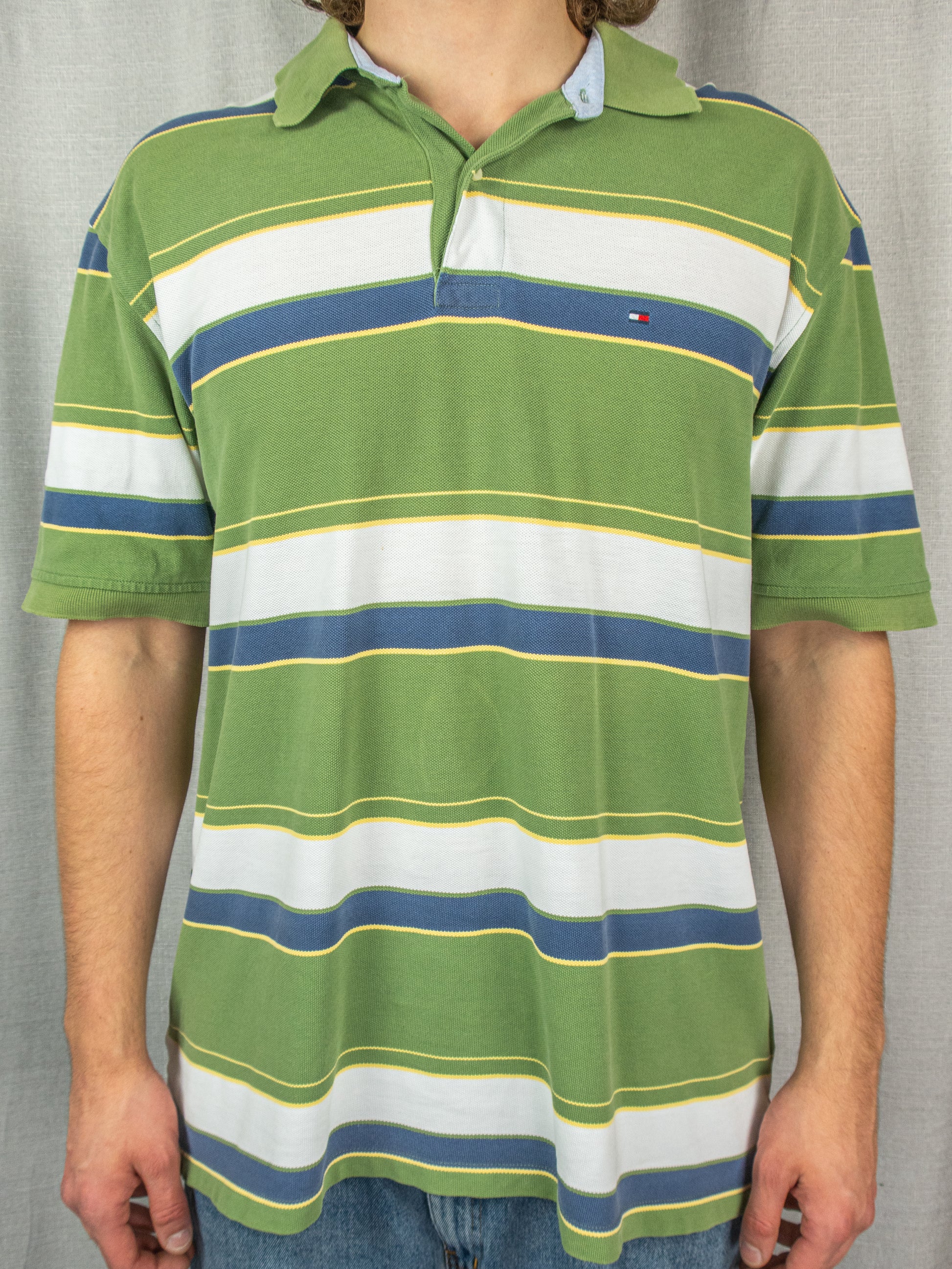 00's Tommy Hilfiger Polo Shirt - XL