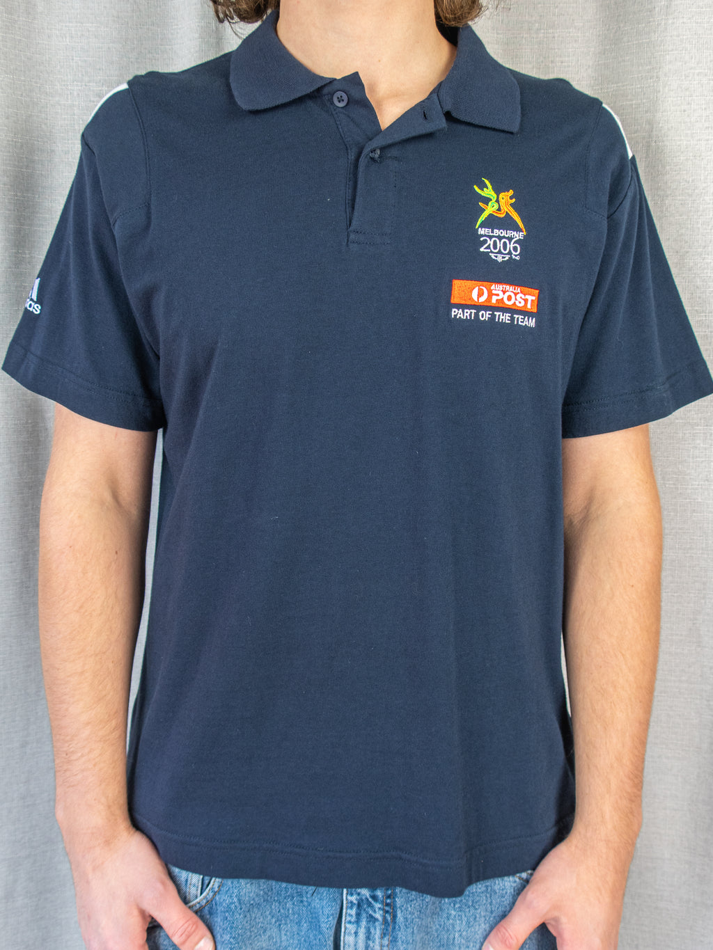 2006 Adidas Melbourne Commonwealth Games Polo Shirt - M