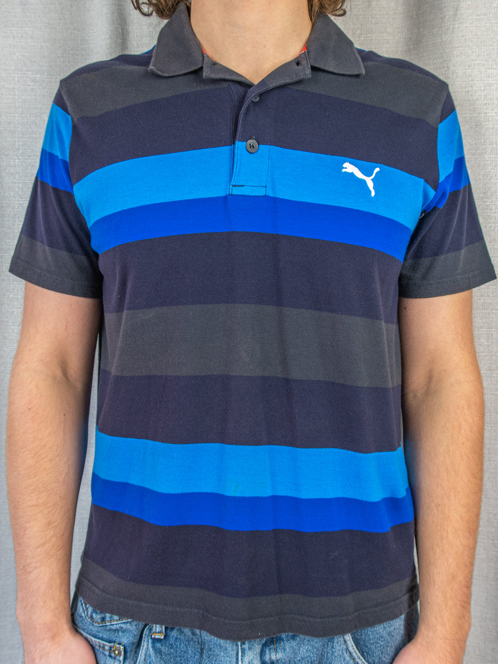 00's Puma Polo Shirt - L
