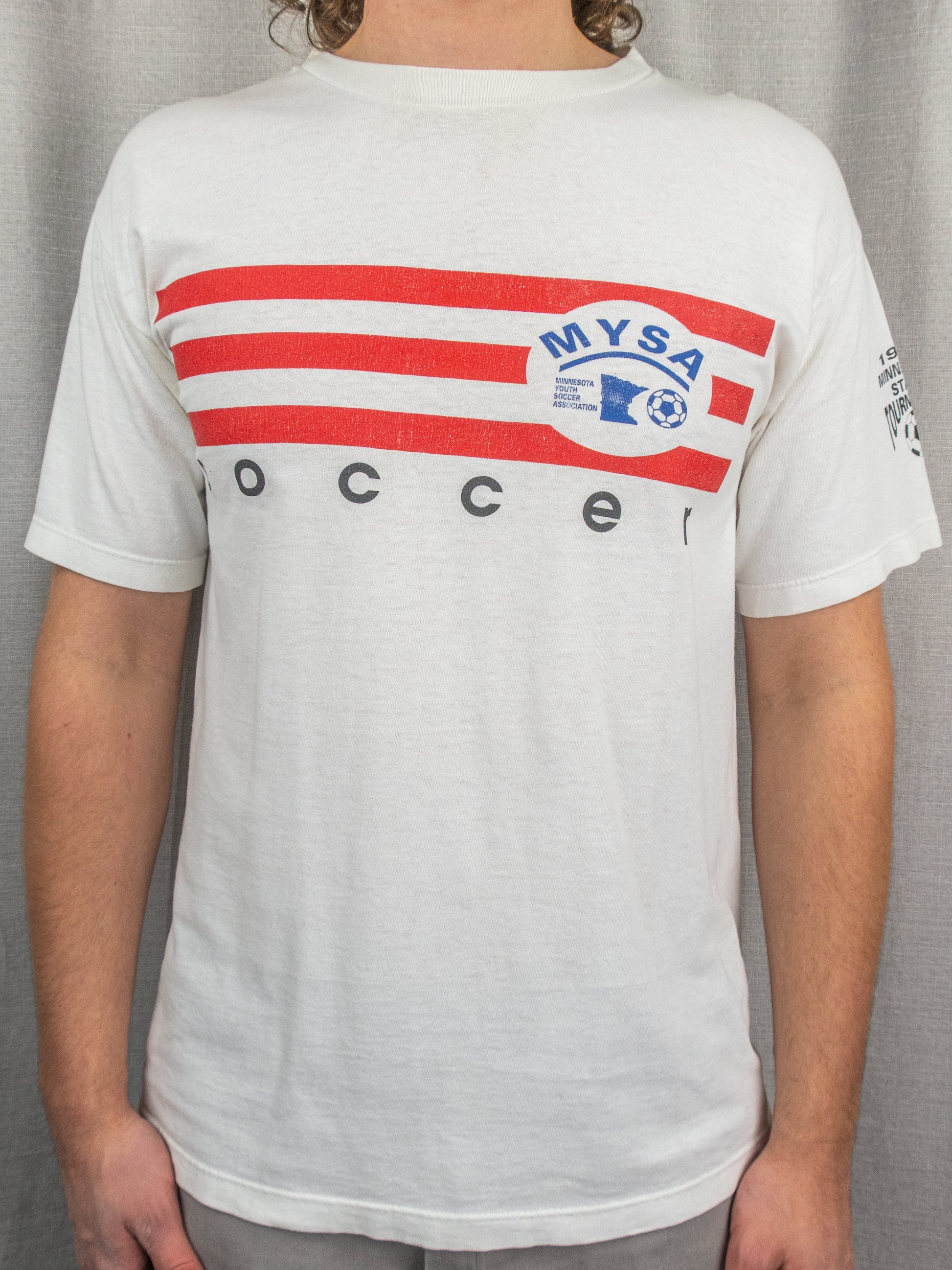 1996 Adidas Soccer T-Shirt - M