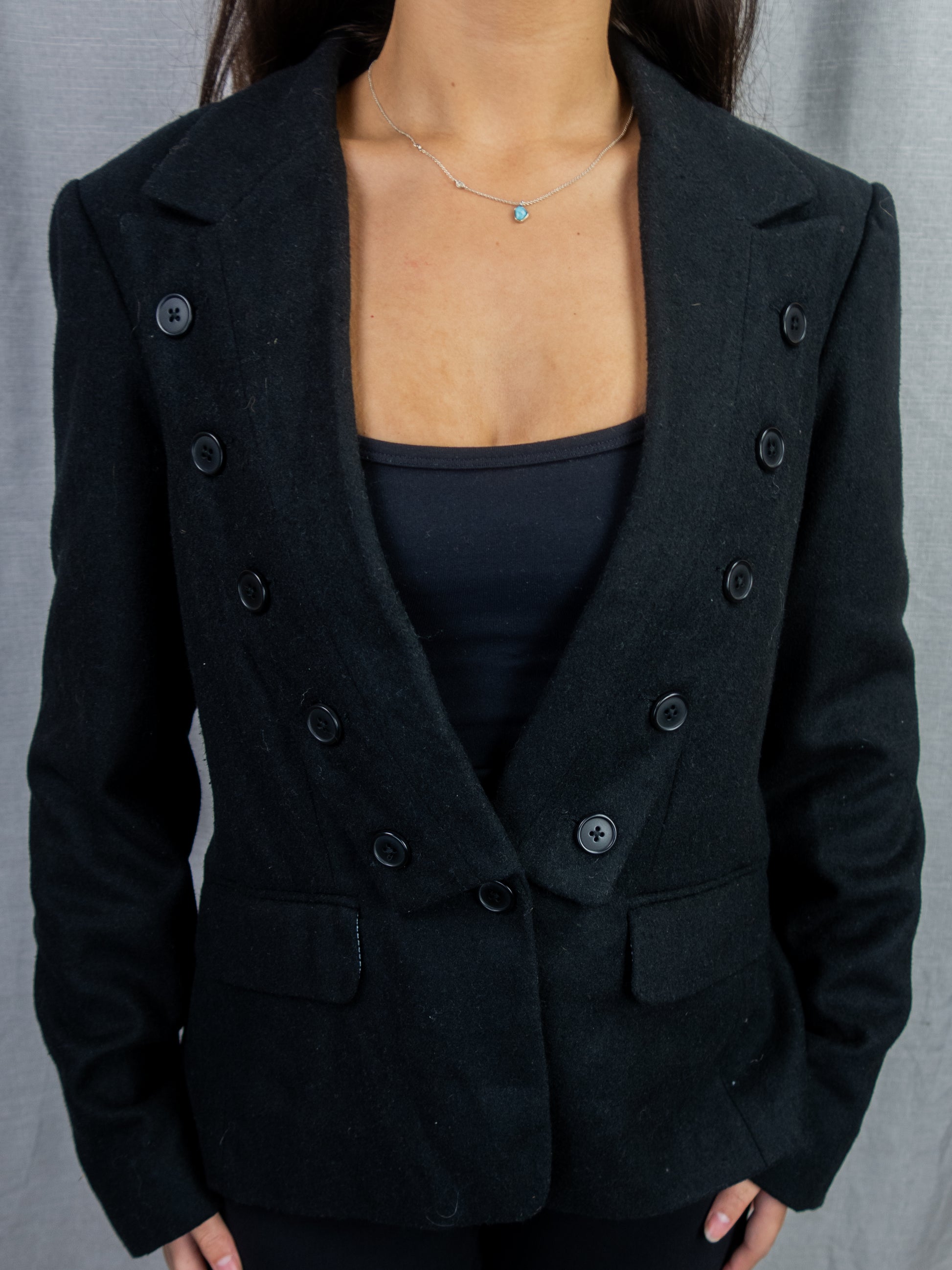 Y2K Sportsgirl Blazer - Black - Size 12