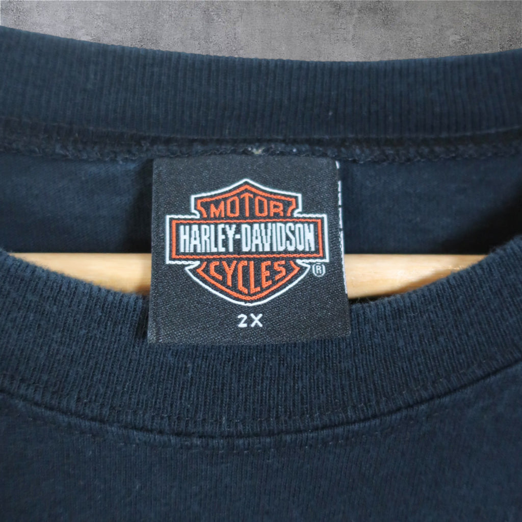VINTAGE LONG-SLEEVE HARLEY DAVIDSON T-SHIRT - XXL