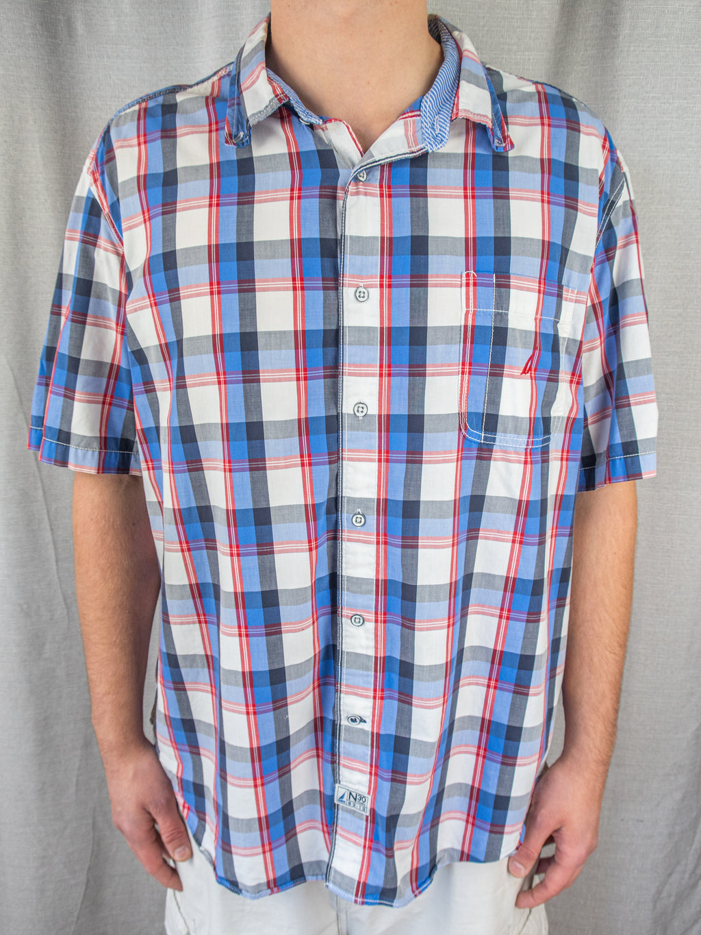 00's Nautica Button-Up Shirt - XXL