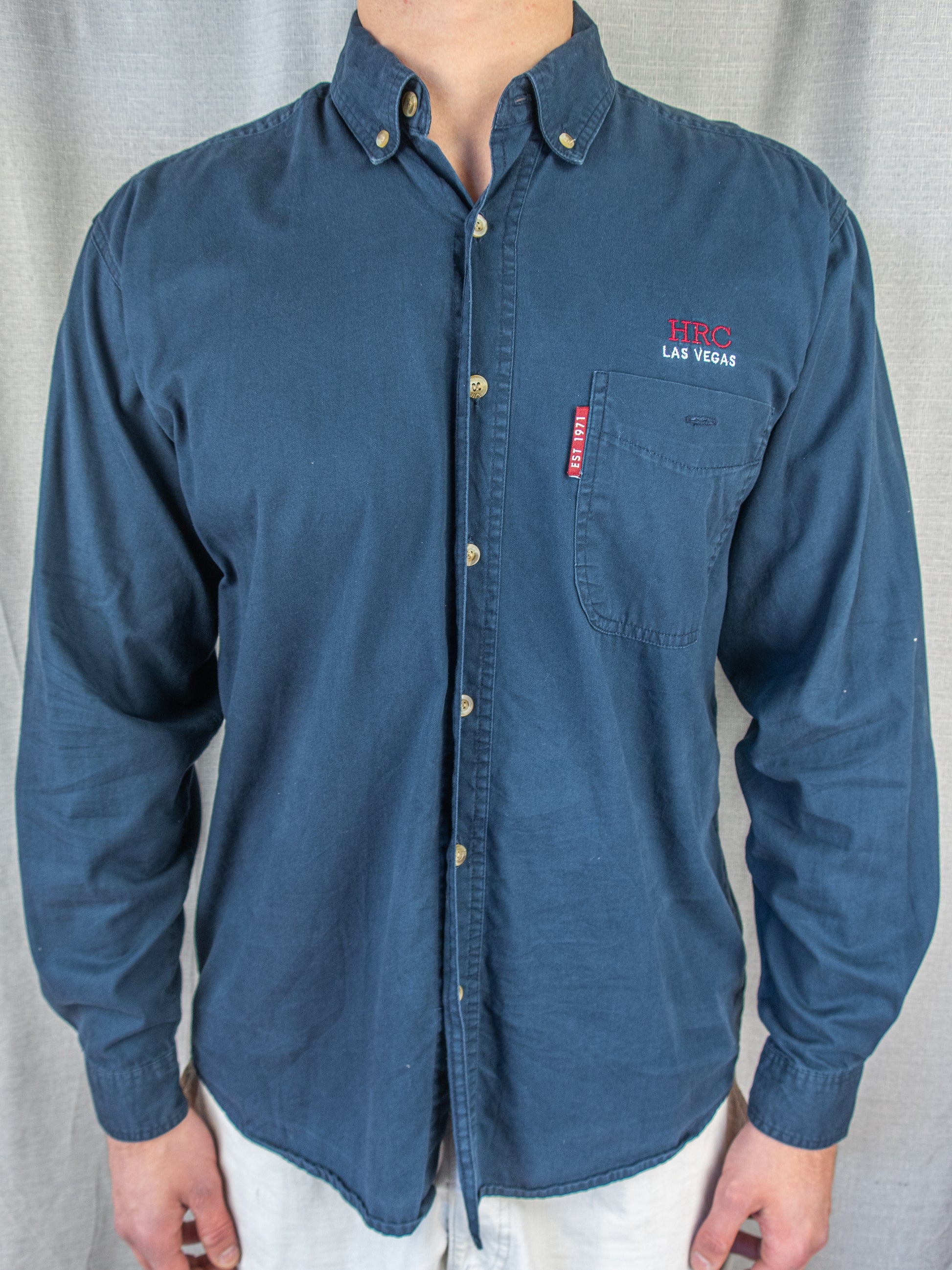 00's Hard Rock Cafe Button-Up Shirt - M