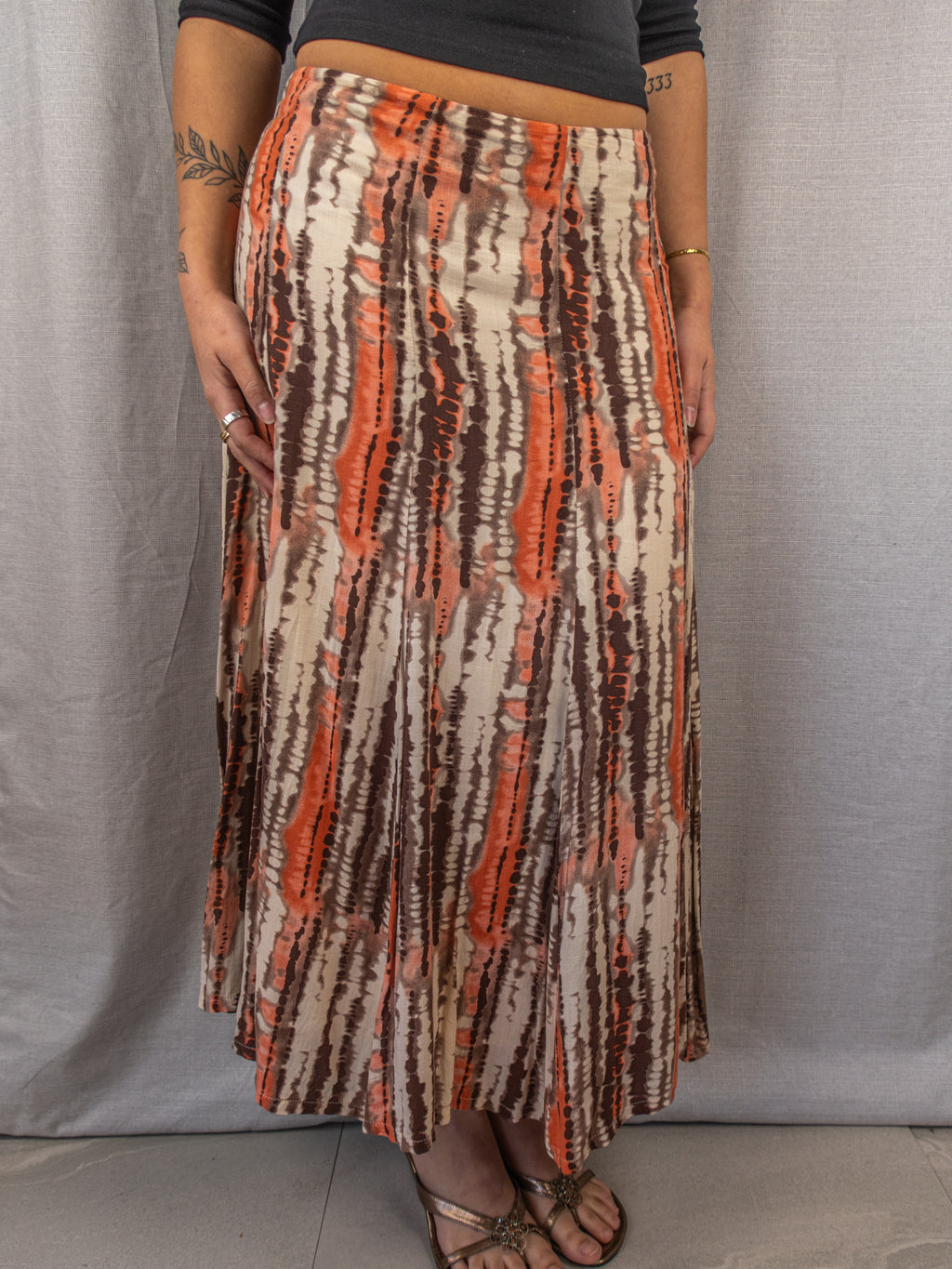 Y2K Noni B Maxi Skirt - Tie Dye Print - Size 14