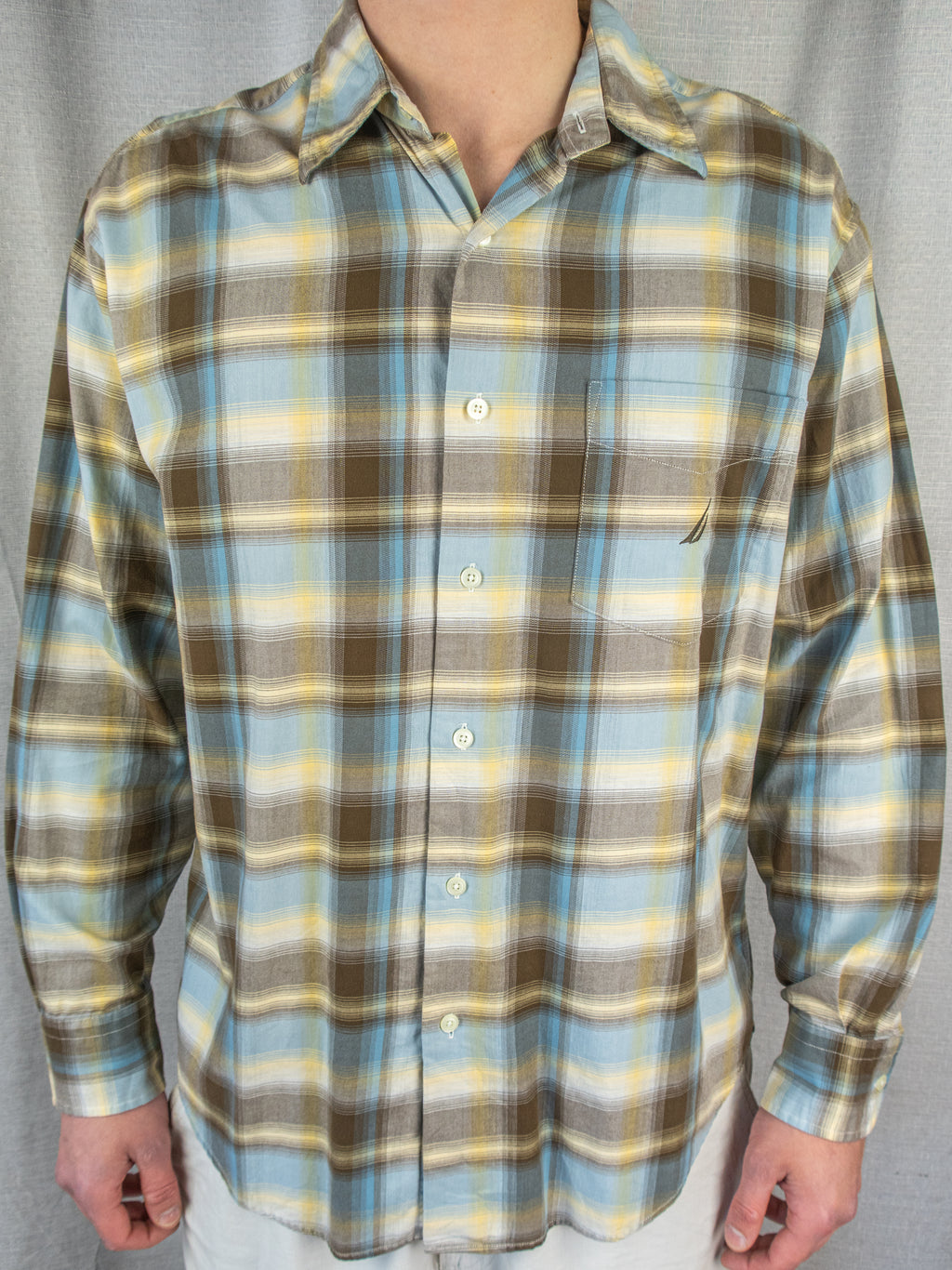 00's Nautica Button-Up Shirt - L