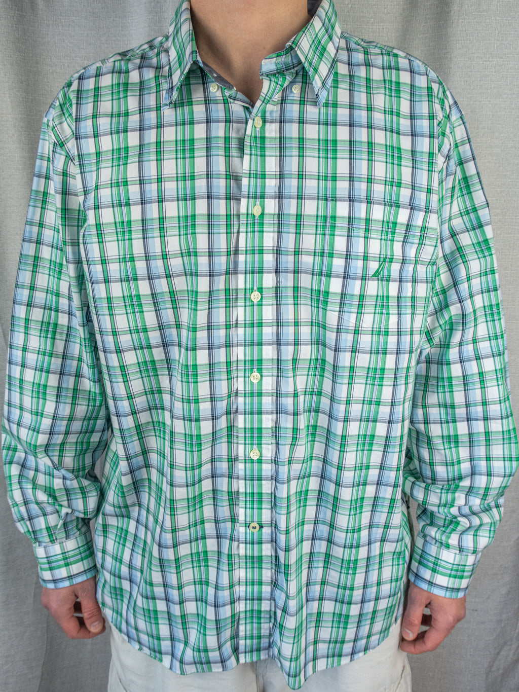 00's Nautica Button-Up Shirt - XXL