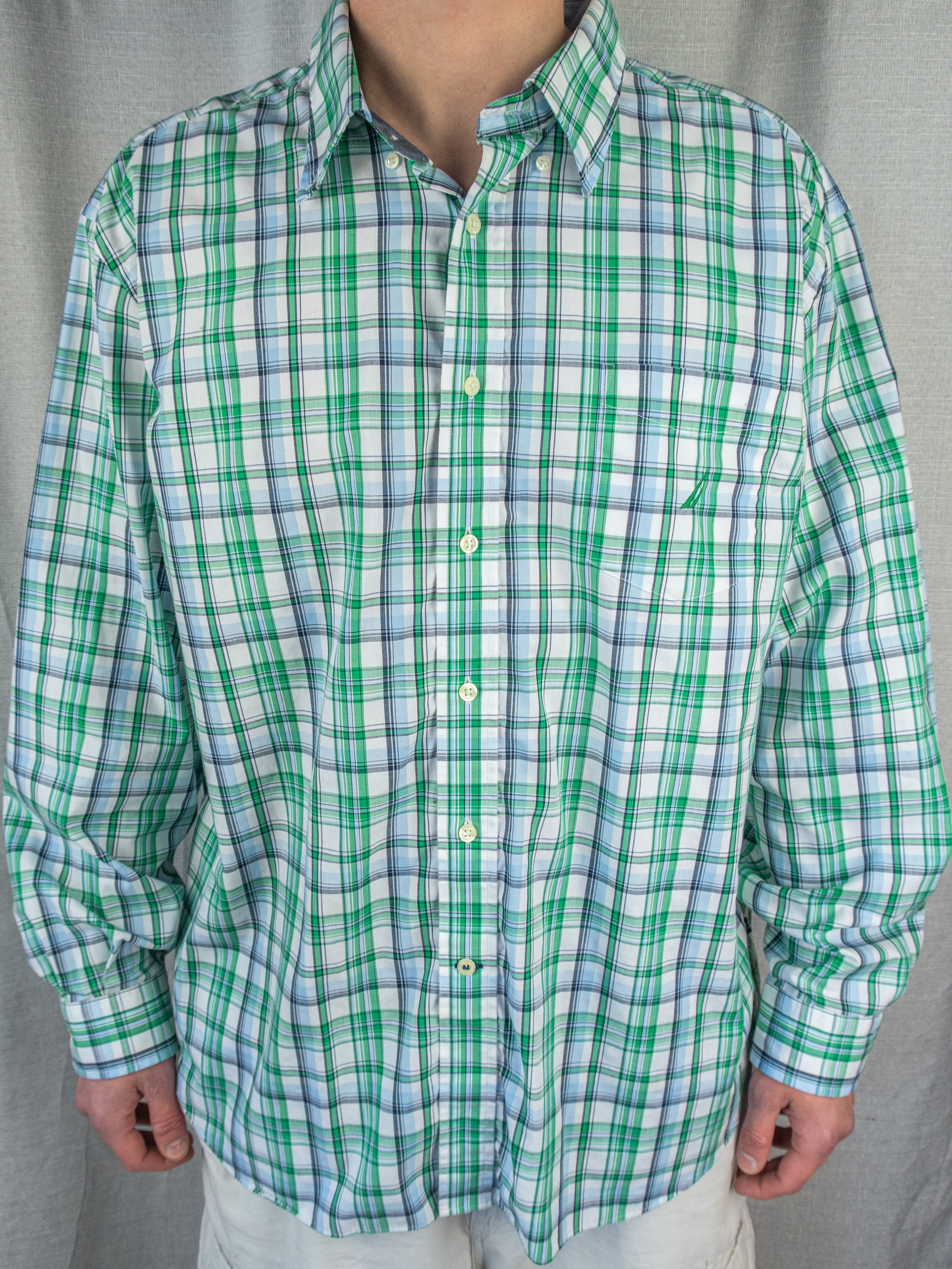 00's Nautica Button-Up Shirt - XXL