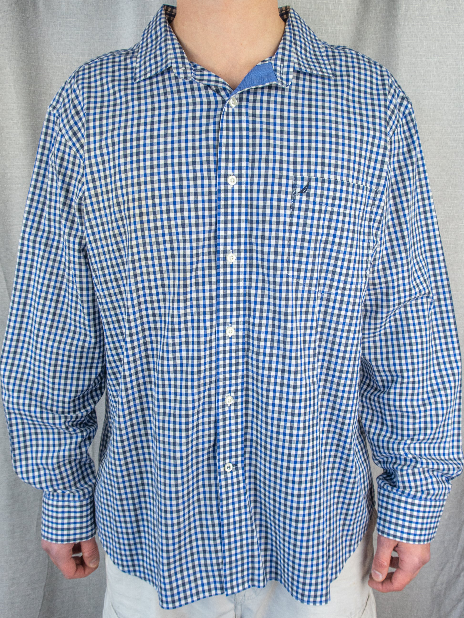 00's Nautica Button-Up Shirt - XXL