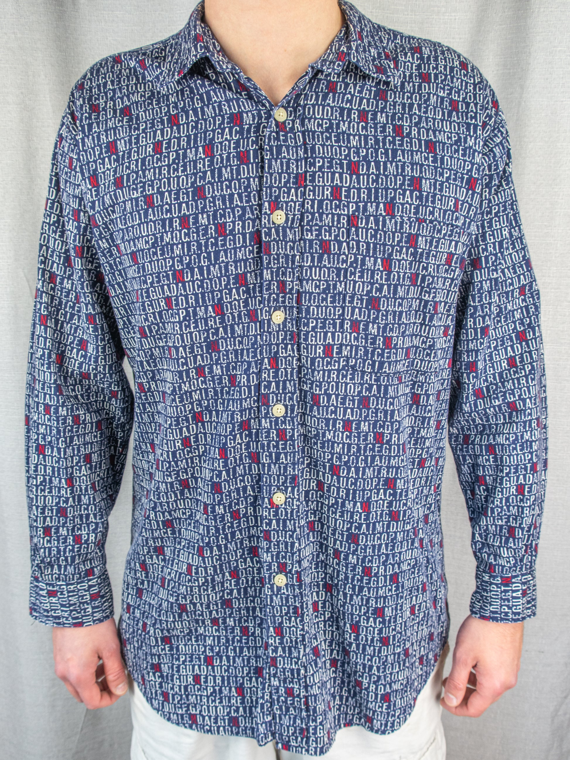 00's Nautica Button-Up Shirt - L