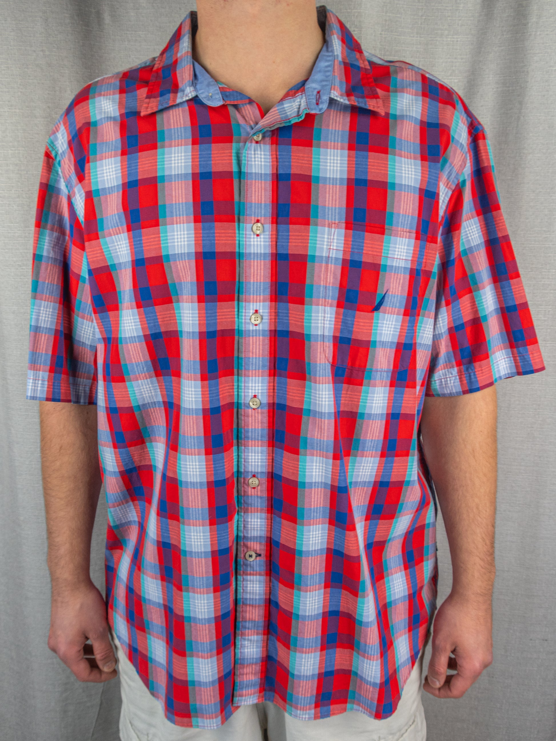 00's Nautica Button-Up Shirt - XXL