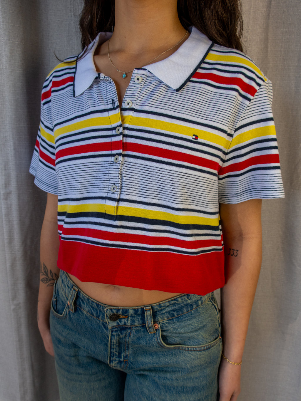 Tommy Hilfiger Polo Shirt - Striped Oversized - XXL