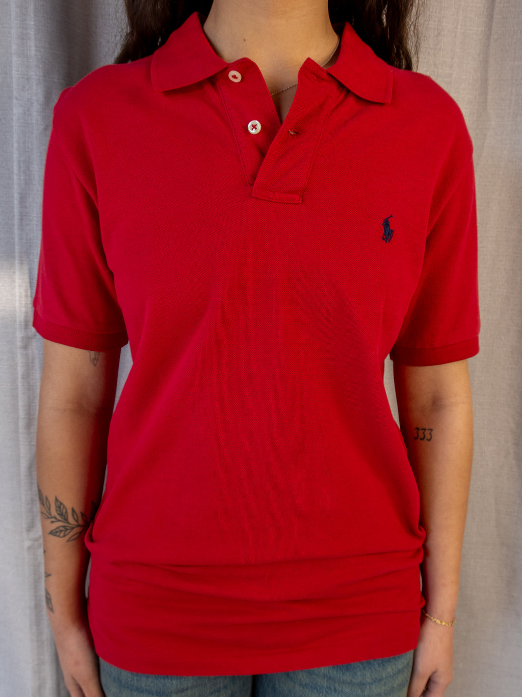 Vintage Ralph Lauren Polo Shirt - Red Pony Logo - L