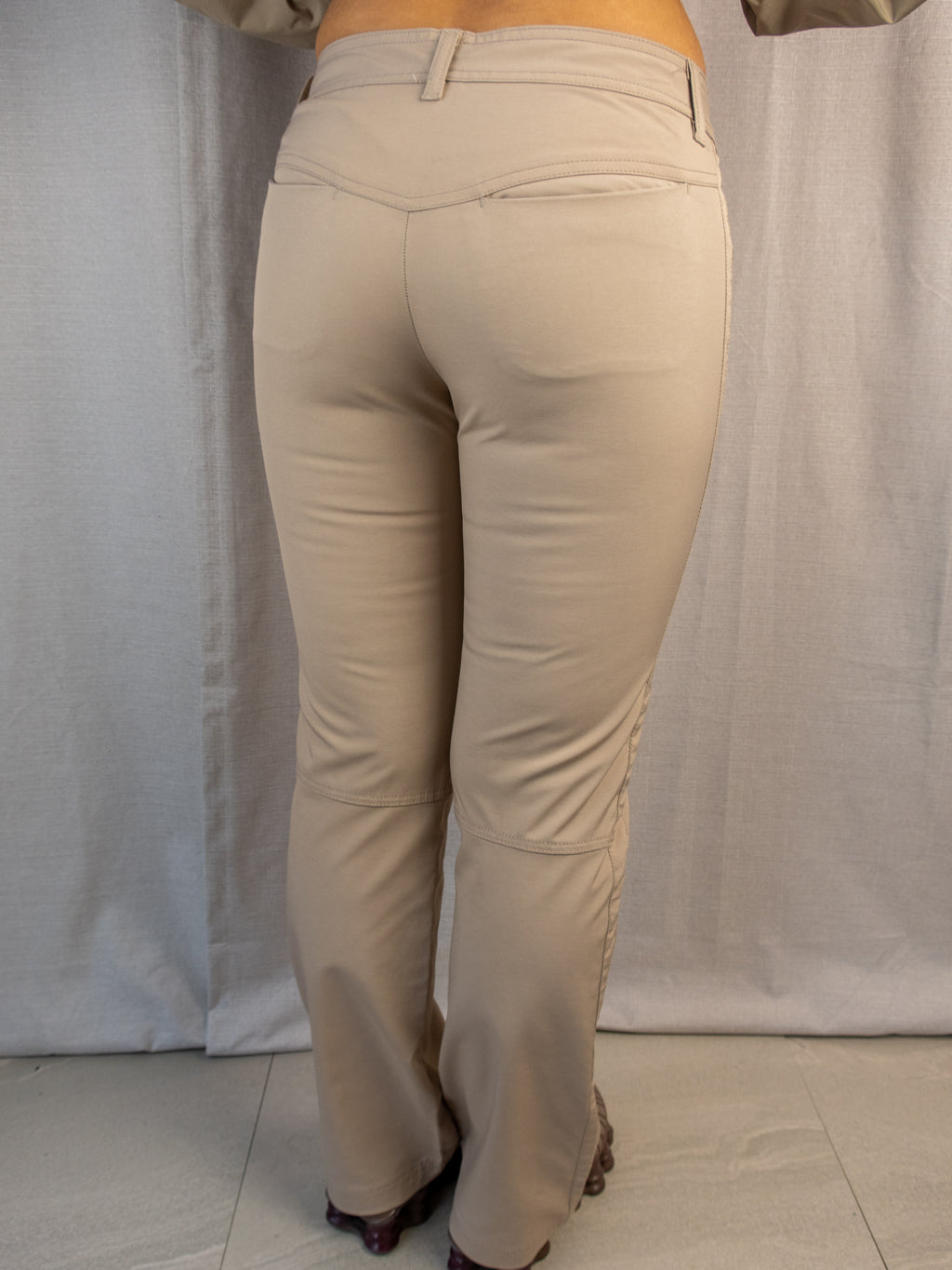 Y2K Nike Pants - Beige Straight Leg - Size Small