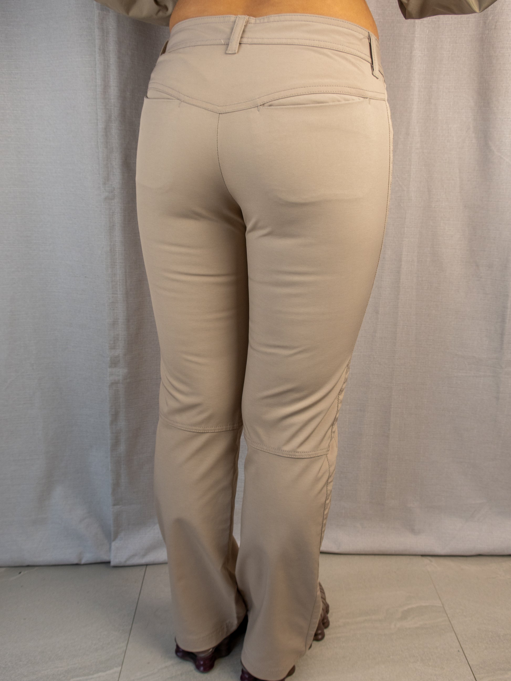 Y2K Nike Pants - Beige Straight Leg - Size Small