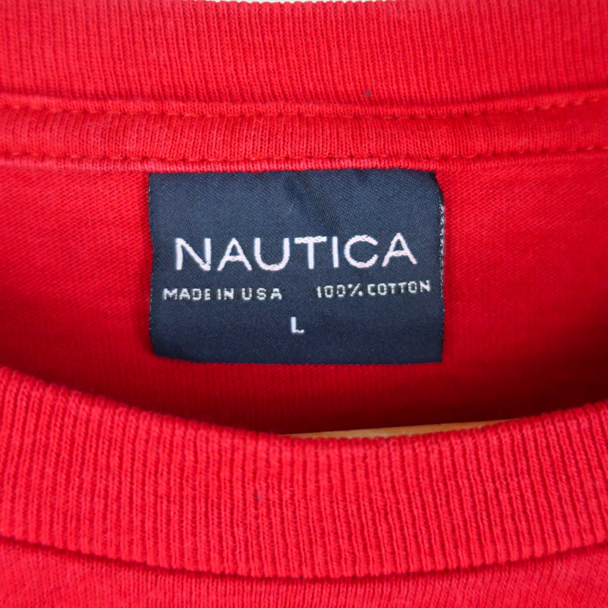 VINTAGE LONG-SLEEVE NAUTICA T-SHIRT - L