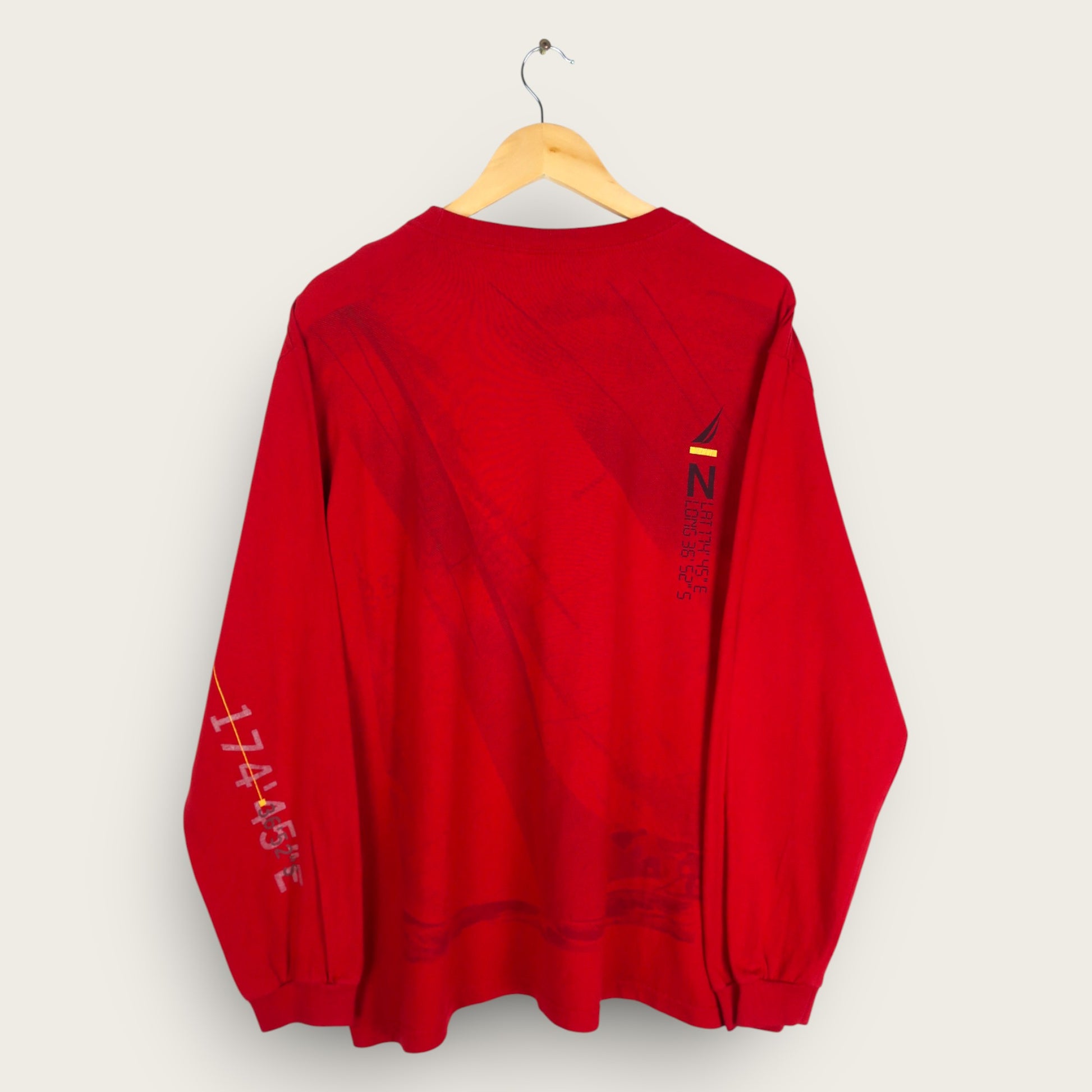 VINTAGE LONG-SLEEVE NAUTICA T-SHIRT - L