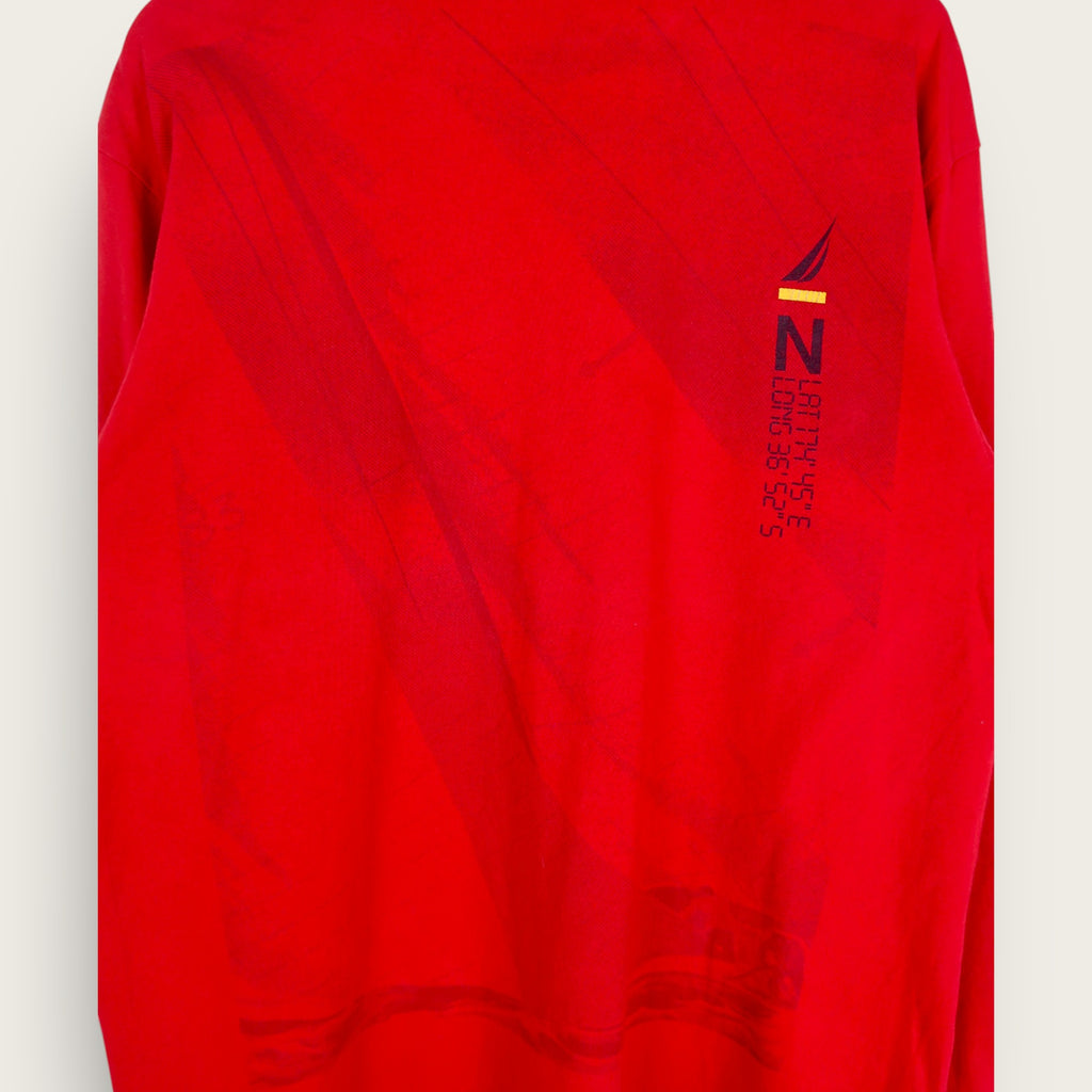 VINTAGE LONG-SLEEVE NAUTICA T-SHIRT - L