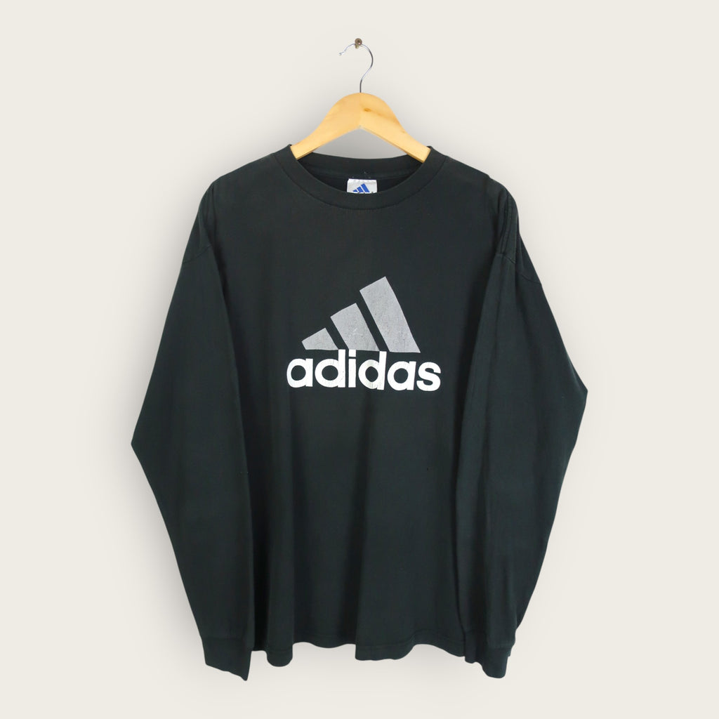 VINTAGE LONG-SLEEVE ADIDAS T-SHIRT - L