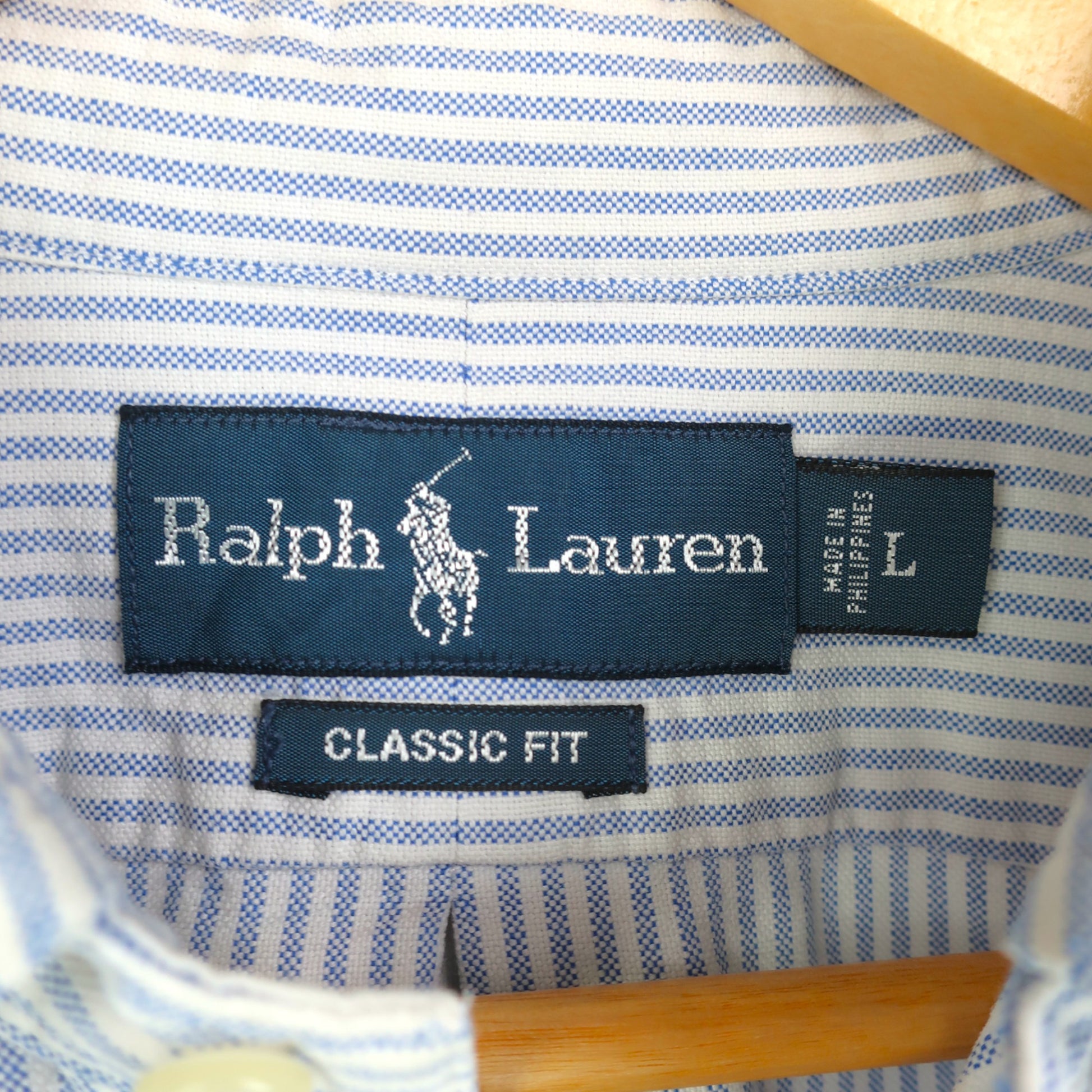VINTAGE LONG-SLEEVE RALPH LAUREN SHIRT - L